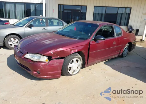 2002 Chevrolet Monte Carlo Ss from USA, damaged, VIN 2G1WX15K829366277